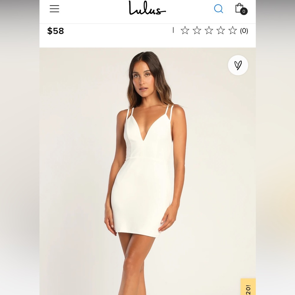 Lulu’s size XS white bodycon